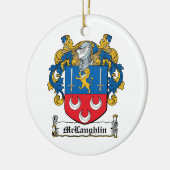 McLaughlin Family Crest Keramisch Ornament (Links)