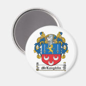 McLaughlin Family Crest Magneet (Voorkant / Achterkant)