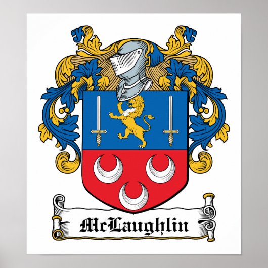 McLaughlin Family Crest Poster (Voorkant)