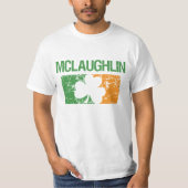 Mclaughlin Surname Clover T-shirt (Voorkant)