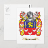 McLaughlin Wapen (Familie Crest) Briefkaart (Voorkant / Achterkant)
