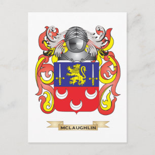 McLaughlin Wapen (Familie Crest) Briefkaart