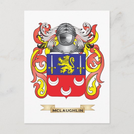 McLaughlin Wapen (Familie Crest) Briefkaart (Voorkant)