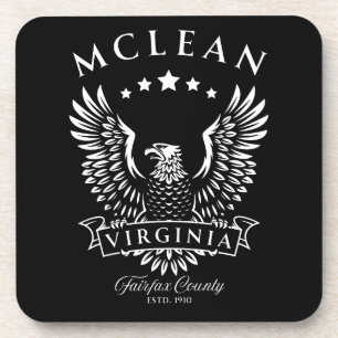 McLean Fairfax County Virginia Antieke Adelaar Bier Onderzetter