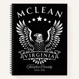 McLean Fairfax County Virginia Antieke Adelaar Notitieboek
