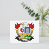 McLean Family Crest Briefkaart (Staand voorkant)