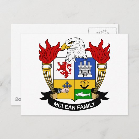 McLean Family Crest Briefkaart (Voorkant / Achterkant)