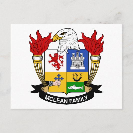 McLean Family Crest Briefkaart (Voorkant)