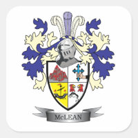 McLean Family Crest Coat of Arms TITLE