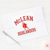 McLean Highlanders Vierkante Sticker (Envelop)