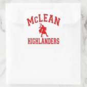 McLean Highlanders Vierkante Sticker (Tas)