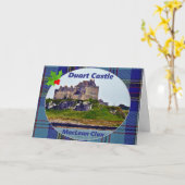 McLean/McLain's Duart Castle Holly Berry Kerstmis Kaart (Gele Bloem)
