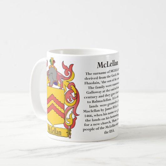 Mclellan the Origin, the Beting and the Crest Koffiemok (Voorkant links)