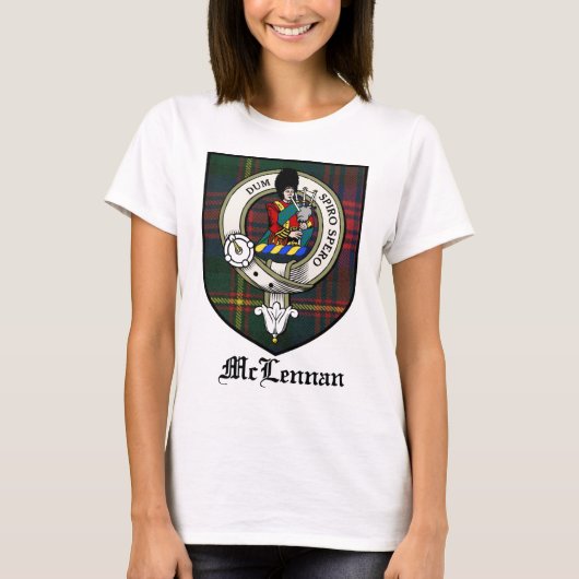 McLennan Clan Crest Badge Tartan T-shirt (Voorkant)