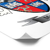 McLeod Family Crest Coat of Arms Poster (Hoek)