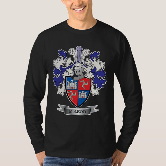 McLeod Family Crest Coat of Arms T-shirt (Voorkant)