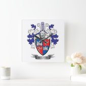 McLeod Family Crest Coat of Arms Vierkante Klok (Huis)
