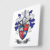 McLeod Family Crest Coat of Arms Vierkante Klok (Hoek)