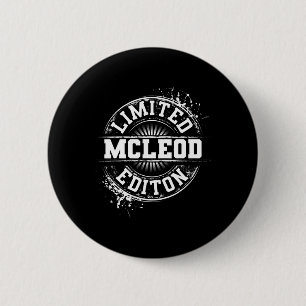 Mcleod Grappige Achternaam Familiestamboom Verjaar Ronde Button 5,7 Cm