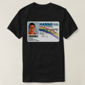 Mclovin Fake ID Sticker T-shirt (Design voorkant)