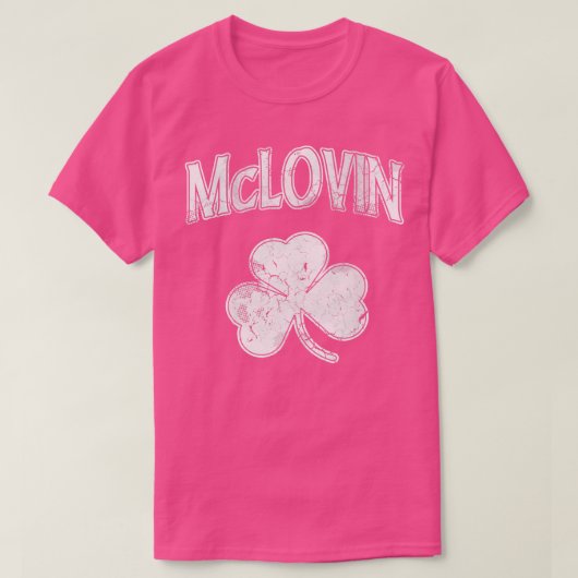McLovin Irish Shamrock St Patricks Day T-shirt (Design voorkant)