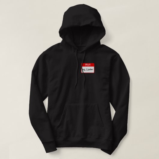 Mclovin Name Tag.png Hoodie (Design voorkant)