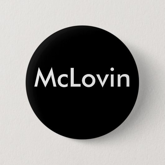 McLovin Ronde Button 5,7 Cm (Voorkant)