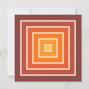 MCM 1970s Retro Stijl Geometrisch Ontwerp Kaart