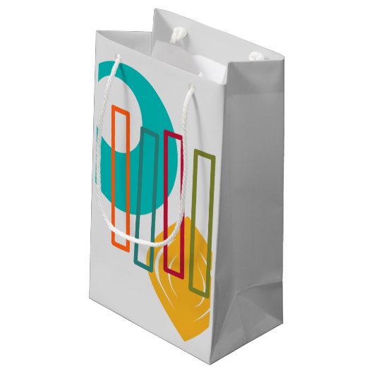 MCM abstract ontwerp Klein Cadeauzakje (Achterkant Gekanteld)