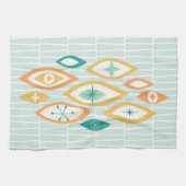 MCM-Abstracte vormen en sterren voor atoomtijdperk Theedoek (Horizontaal)