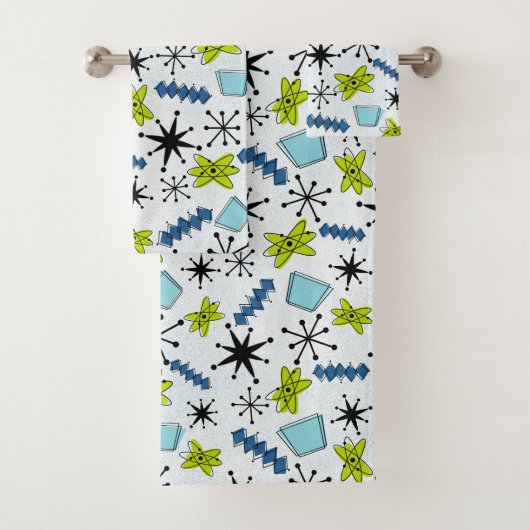 MCM Atomic blauw en groen Bad Handdoek (Insitu)