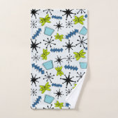 MCM Atomic blauw en groen Bad Handdoek (Handdoek)