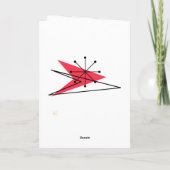 MCM Atomic Era 1950s Swell Christmas Kaart (Achterkant)