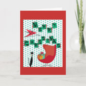 MCM Atomic Era 1950s Swell Christmas Kaart (Voorkant)