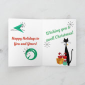 MCM Atomic Era 1950s Swell Christmas Kaart (Binnen)