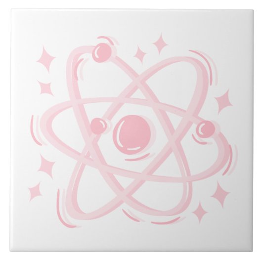 MCM Atomic Era Keramische Tegel Tegeltje (Voorkant)
