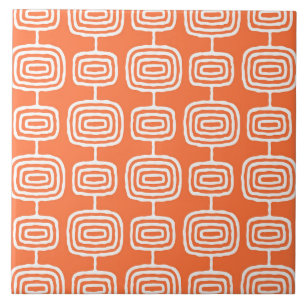 MCM Atomic Rings Abstracte Patroon Keramische Tege Tegeltje