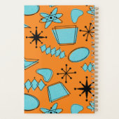 MCM Atomic Shapes Turquoise op Sinaasappel Planner (Achterkant)