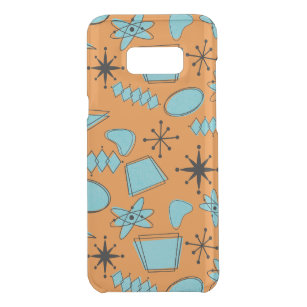 MCM Atomic Shapes Turquoise op Sinaasappel Get Uncommon Samsung Galaxy S8 Plus Case