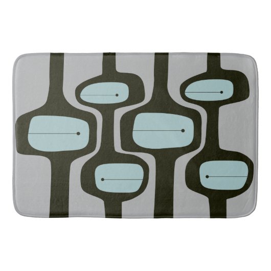 MCM Badmat - blauw en grijs (Voorkant)