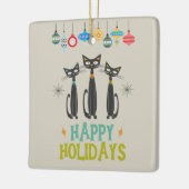 MCM Black Cats & Ornamenten Mid-century Christmas (Links)