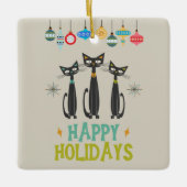 MCM Black Cats & Ornamenten Mid-century Christmas (Voorkant)