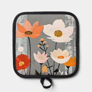 MCM Bloemen in gemengde techniek Pannenlap