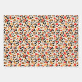 MCM bloempatroon medio midden eeuw modern Inpakpapier Vel (Voorkant 3)