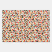 MCM bloempatroon medio midden eeuw modern Inpakpapier Vel (Voorkant)