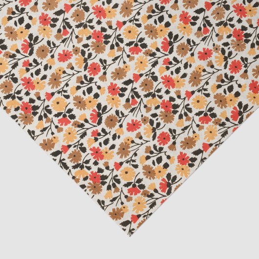 MCM bloempatroon medio midden eeuw modern Tissuepapier (Detail)