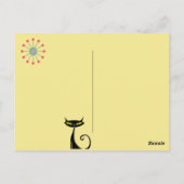 MCM Briefkaart voor meubelen met atomaire-erakkerk (Achterkant)