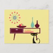 MCM Briefkaart voor meubelen met atomaire-erakkerk (Voorkant)