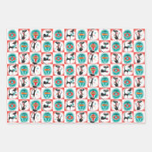 MCM Cats Kerstcadeau inpakpapier Vel (Voorkant)