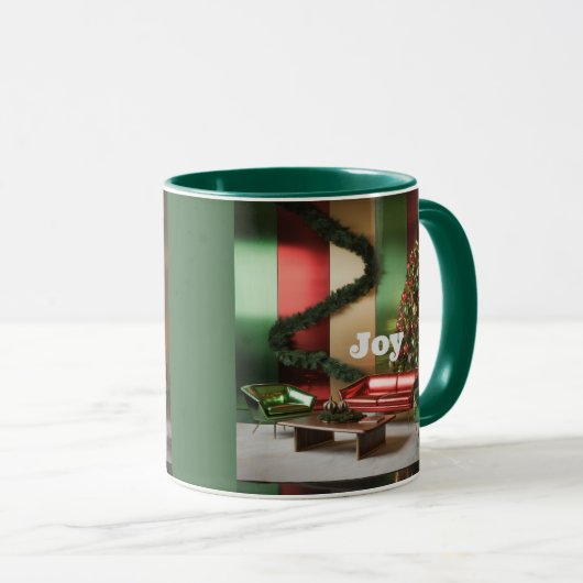 MCM Christmas Joy Green Combo Mug Mok (Voorkant rechts)